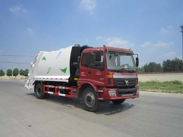 福田欧曼压缩式垃圾车