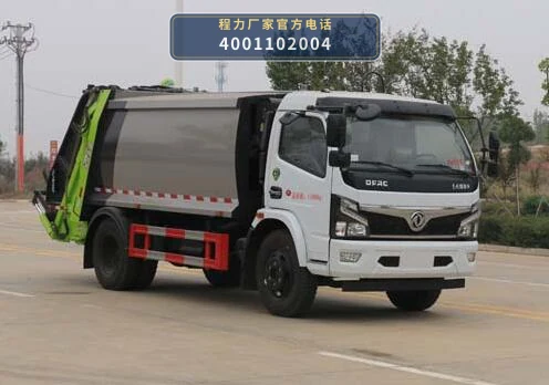 CLW5120ZYS6KL型程力威牌压缩式垃圾车整车图