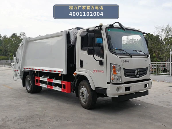 CLW5120ZYSE6型程力威牌压缩式垃圾车整车图
