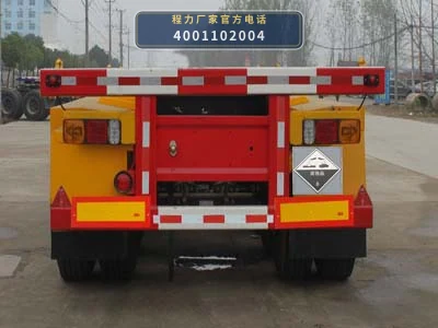 CLW9401TWY型程力威牌危险品罐箱骨架运输半挂车 产品细节图