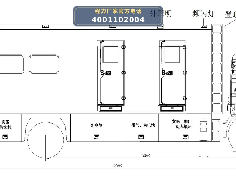 CL5180XLY6BZ型重汽豪沃淋浴车